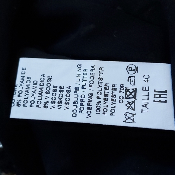 NWOT Amen Wardy Aspen Metallic Tweed Mid Length Designer Jacket Size FR40 - Picture 17 of 17